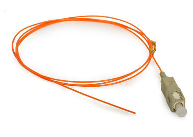 Πολλαπλού τρόπου Sc πλεξίδα ΚΚ ίνα με το UPC Poishing, καλώδιο ινών 0.9mm πορτοκαλί