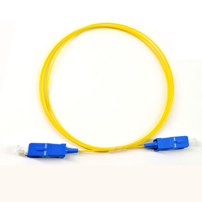 Singlemode διπλό υλικό PVC LSZH σκοινιού μπαλωμάτων οπτικών ινών PC Sc