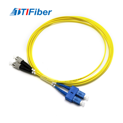 Σκοινί 1m 2m 4m 5m μπαλωμάτων οπτικών ινών fc-Sc SM DX TTIFiber