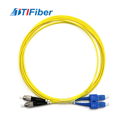 Σκοινί 1m 2m 4m 5m μπαλωμάτων οπτικών ινών fc-Sc SM DX TTIFiber