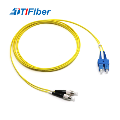 Σκοινί 1m 2m 4m 5m μπαλωμάτων οπτικών ινών fc-Sc SM DX TTIFiber