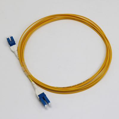 LC Uniboot Zip Cod Singlemode G657.A1 BendInsensitive Duplex 2mm LSZH Χαμηλή απώλεια 0,15dB Σύρμα Fiber Patch