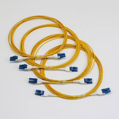 LC Uniboot Zip Cod Singlemode G657.A1 BendInsensitive Duplex 2mm LSZH Χαμηλή απώλεια 0,15dB Σύρμα Fiber Patch