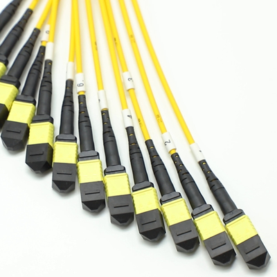 144F MTP MPO Fanout Cable SMG657A1 MPO APC σε MPO APC Breakout Fiber Optic Patch Cord