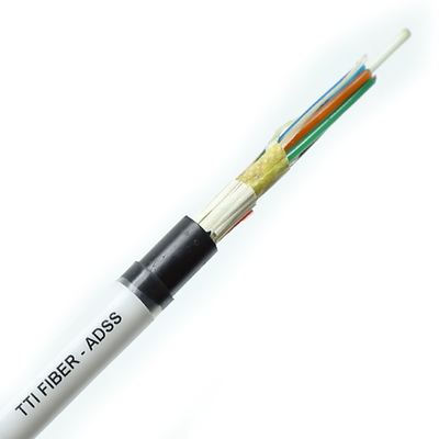 FTTH FTTX Εξωτερικό ADSS με μονό κάλυμμα διπλό κάλυμμα 8F 12F 24F 48F Καλώδιο οπτικών ινών
