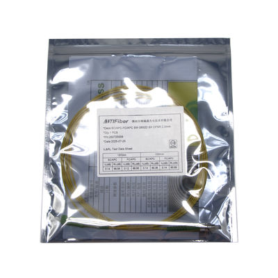 Νέο σχεδιασμό δοκιμασμένο με μονότροπο Simplex 3 5 10M SC / APC - FC / APC FTTH OFNP Fiber Optic Patch Cord