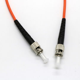ODM συνδετήρων οπτικών ινών μπαλωμάτων σκοινιού ενιαίος τρόπου άλτης χρώματος του ST-ST SX DX πορτοκαλής