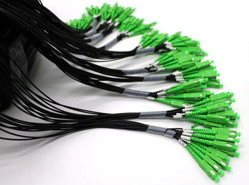 LC APC ενιαίες πλεξίδες ινών τρόπου συνδετήρων πολυ - πυρήνας για το δίκτυο επικοινωνίας