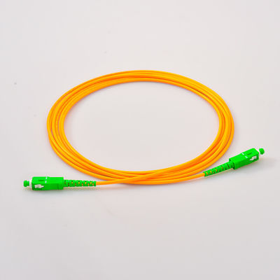 LC/APC 0.9mm Singlemode πλεξίδα οπτικών ινών PVC δικτύων αλτών Pigatil οπτικής ίνας