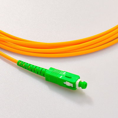 LC/APC 0.9mm Singlemode πλεξίδα οπτικών ινών PVC δικτύων αλτών Pigatil οπτικής ίνας