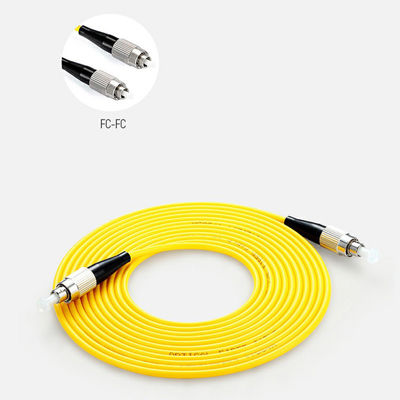Κίτρινο APC Sm 1m 5m 10m 15m Sc Lc UPC σκοινιού μπαλωμάτων οπτικών ινών LSZH